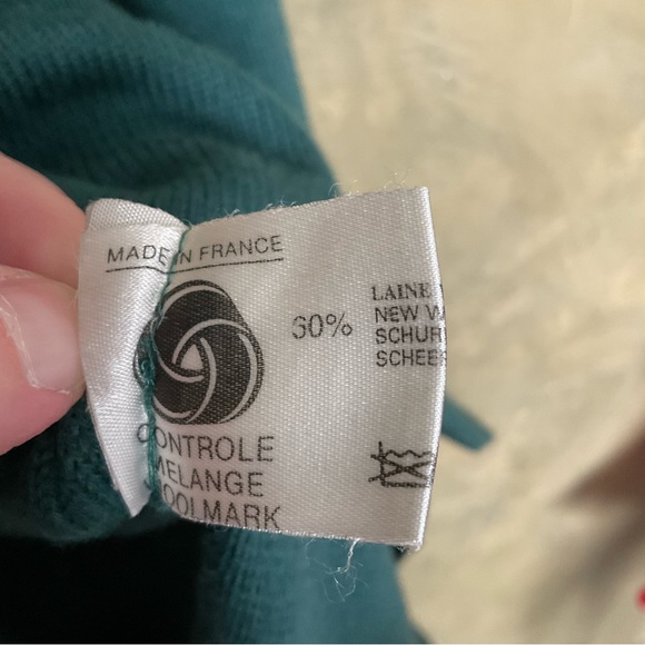 Vintage 70s Rodier Paris Wool Blend Long Cardigan - Picture 5 of 9